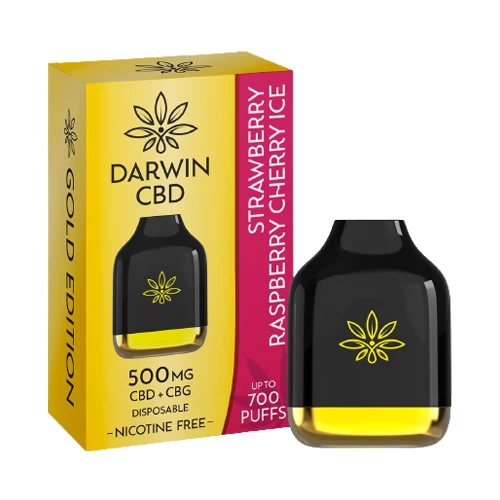 Darwin 500mg CBD CBG Disposable Vape Pen MIST UK